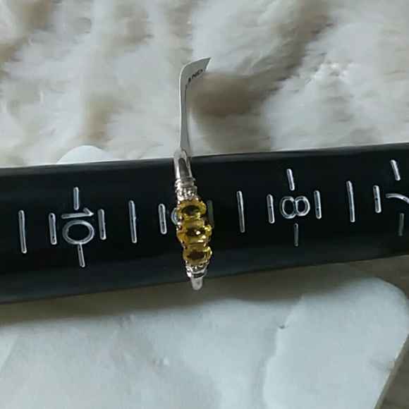 Citrine Jewlery set Ring Earring Necklace yellow - Picture 5 of 7